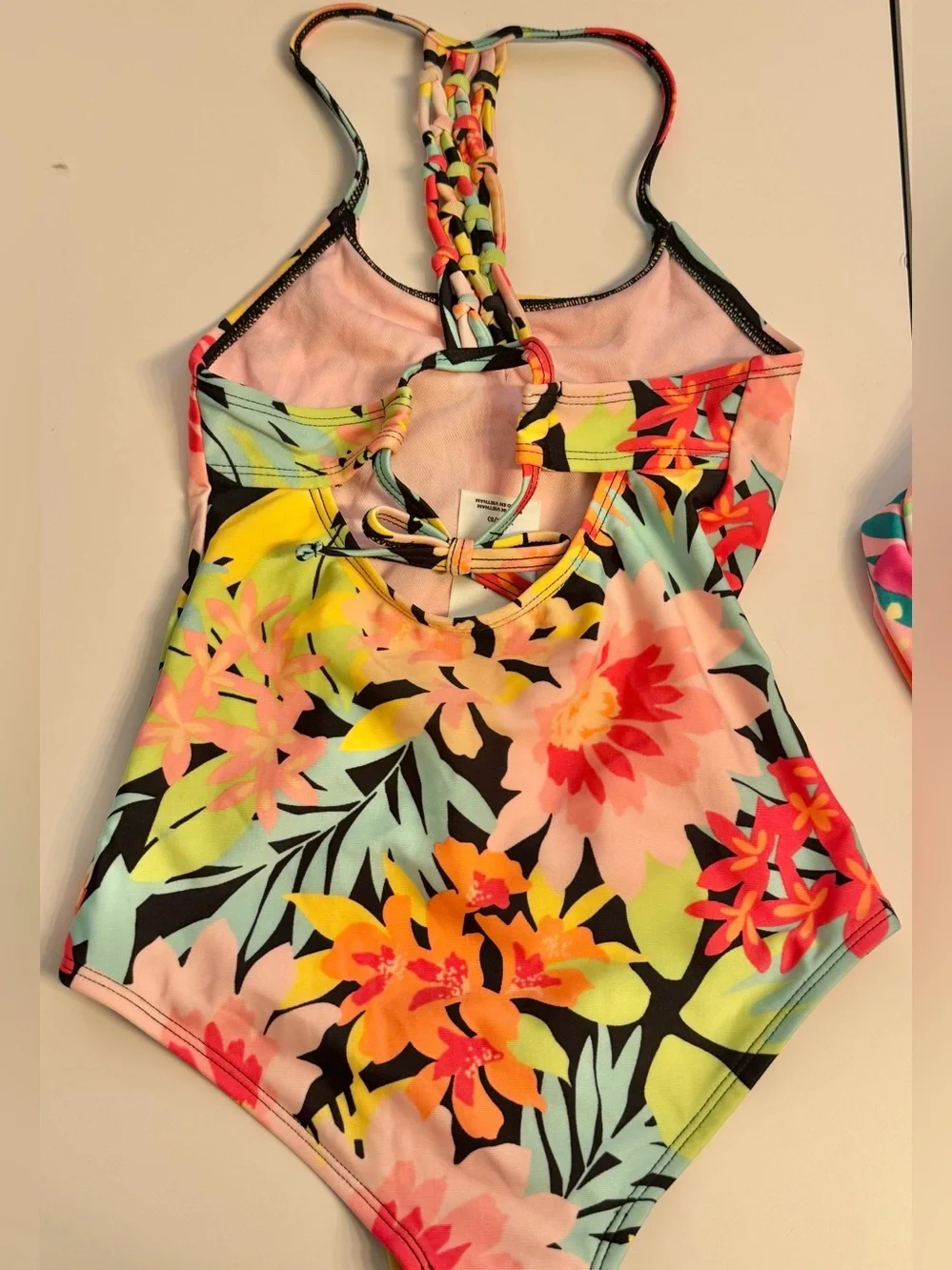 Cat & jack and art class tropical One-Piece & 2 piece Rash Guard Swim Set floral